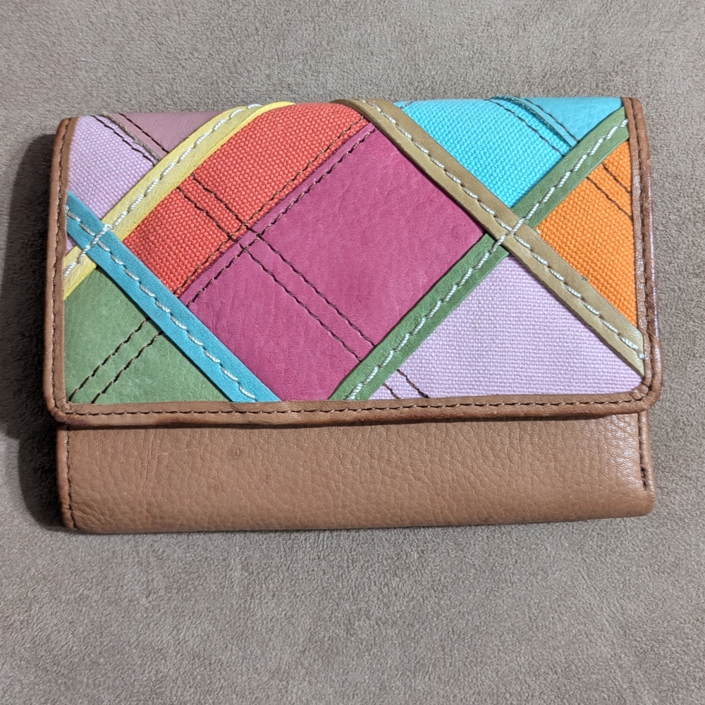 Fossil Multicolor Patchwork Wallet